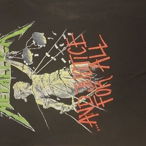 Vintage Metallica And Justice for All tee (medium) (1988-89)
